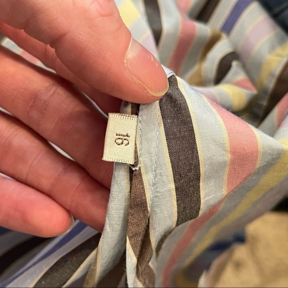 Doncaster Striped Button Down Blouse - image 5